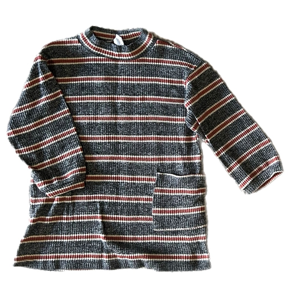 ZARA KIDS Cozy Striped Sweater Dress or Tunic